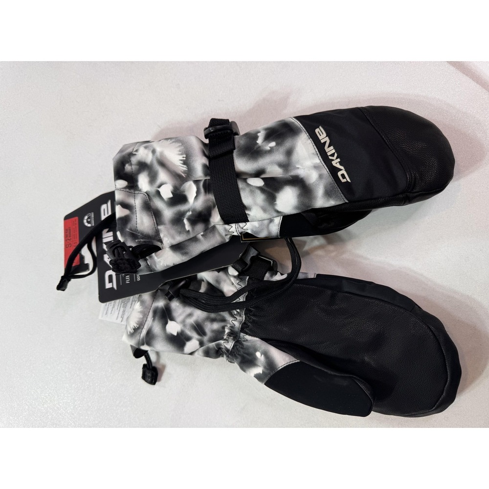 Dakine Fleetwood Gore-Tex Mittens Women's Small White Dandelions Ski Snowboard